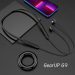 GearUP G9 Neckband Magnetic Metal Earphone-Black